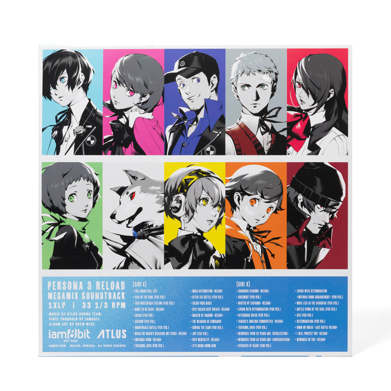 ATLUS SOUND TEAM Persona 3 Reload Megamix Soundtrack LP (Blue Vinyl)