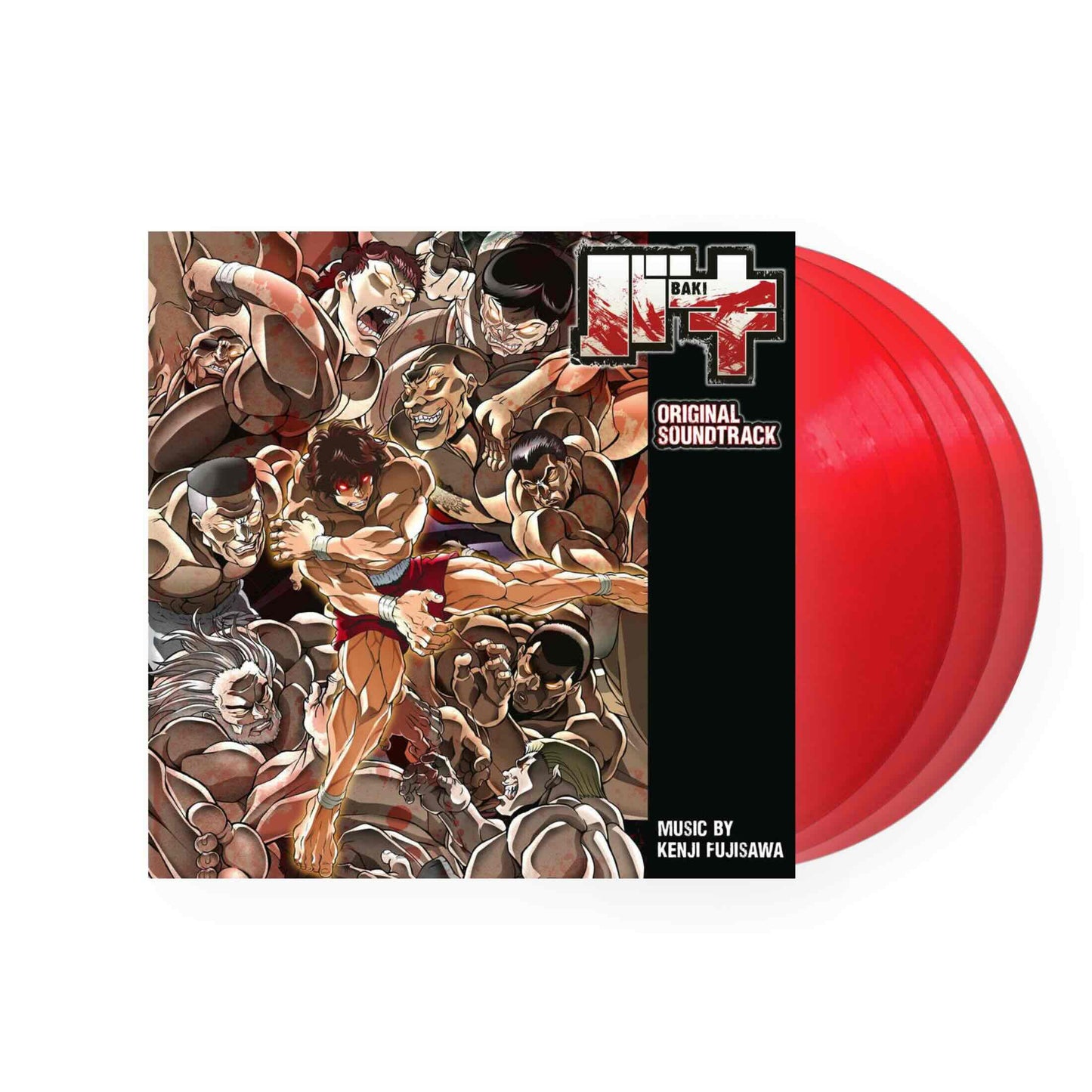 Kenji Fujisawa - Baki Original Soundtrack 3xLP (Red Vinyl Boxset)