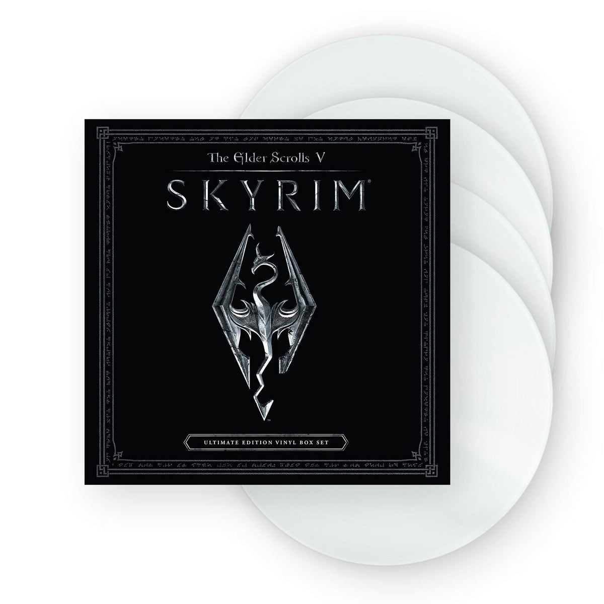 Skyrim - Vinyl deals Record 4LP Box Set Clear *** with a copy of Atmosphere ***