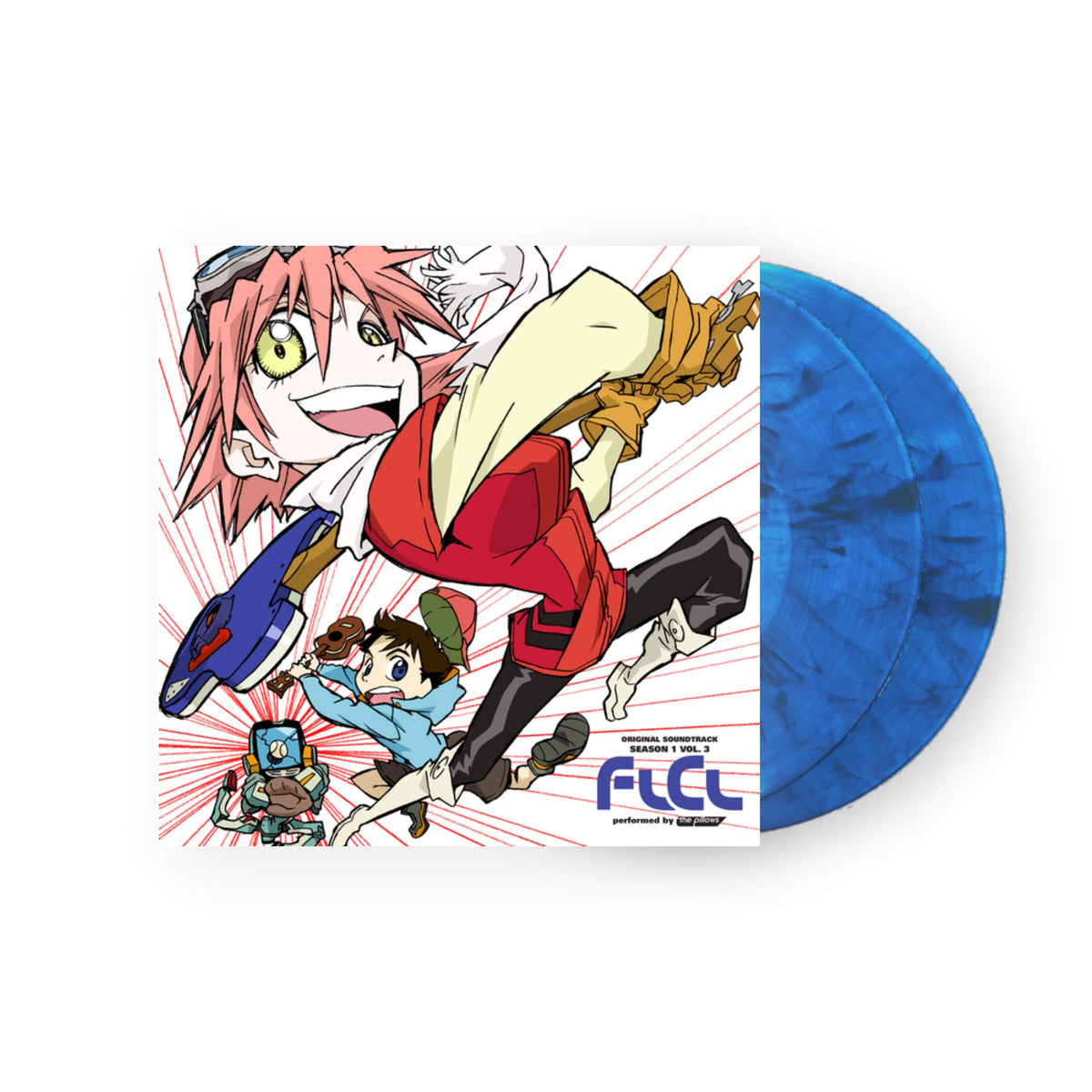 The Pillows FLCL Season 1 Vol. 3 Original Soundtrack 2xLP (Blue Marb