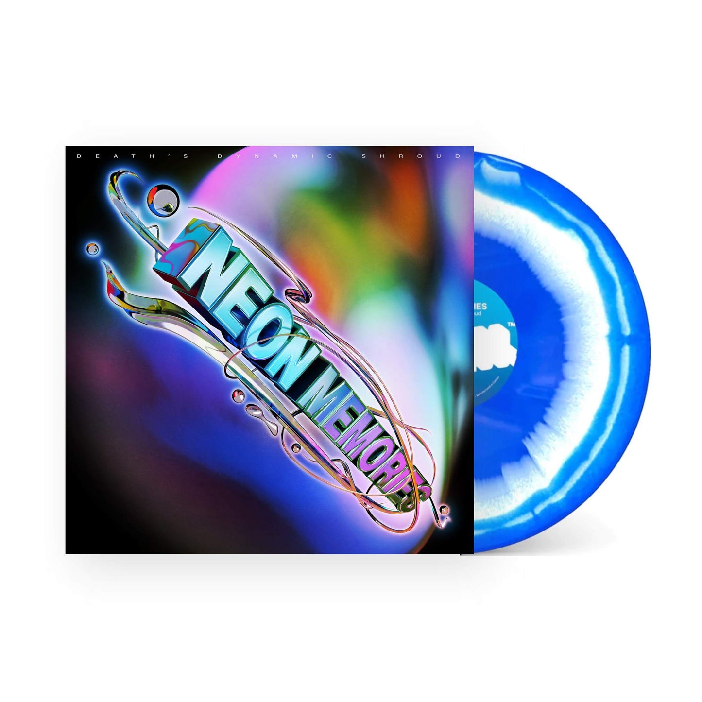 death's dynamic shroud - Neon Memories EP (Cerulean Swirl Vinyl)