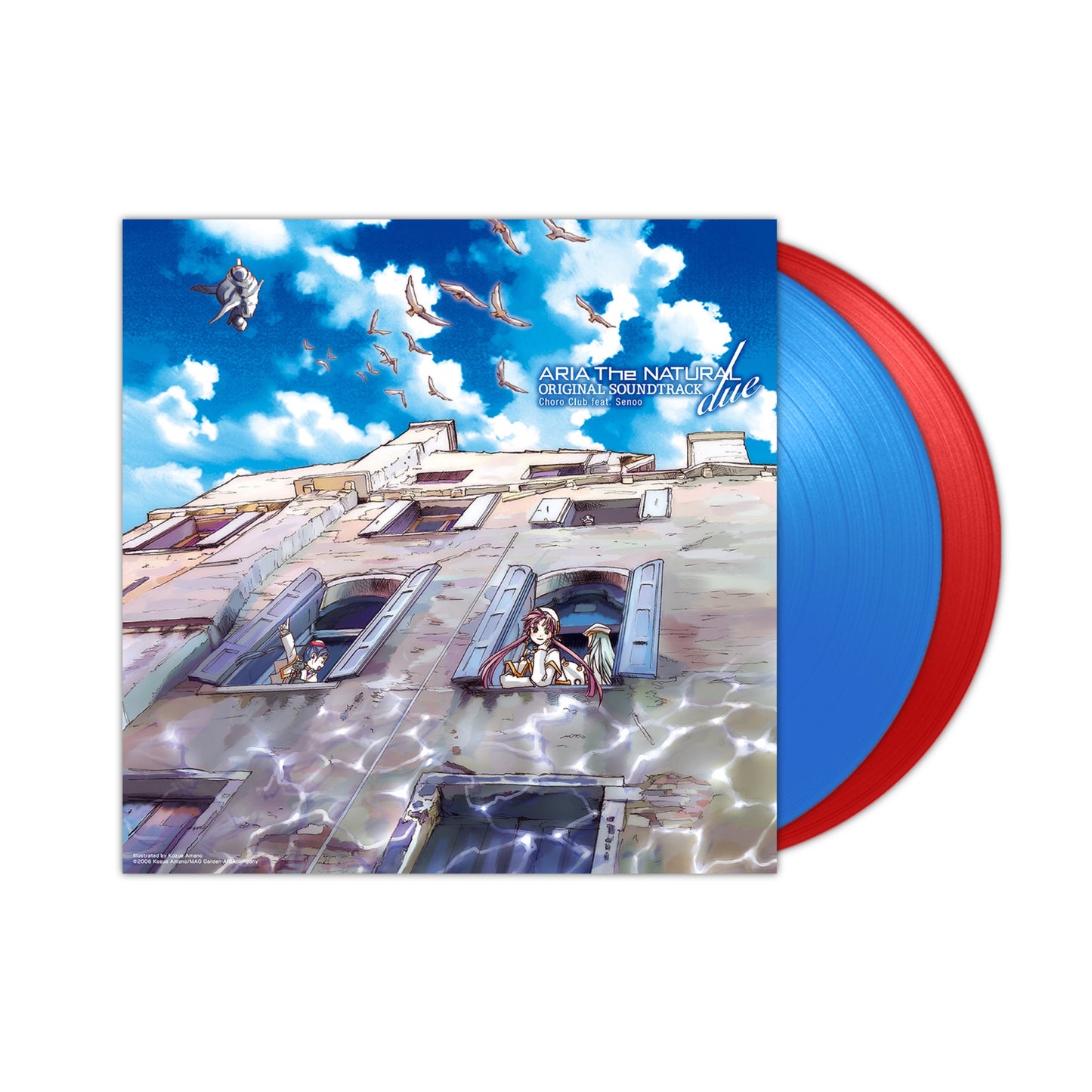 "ARIA The NATURAL" ORIGINAL SOUNDTRACK due -vinyl edition- 2xLP (Red Blue Vinyl)