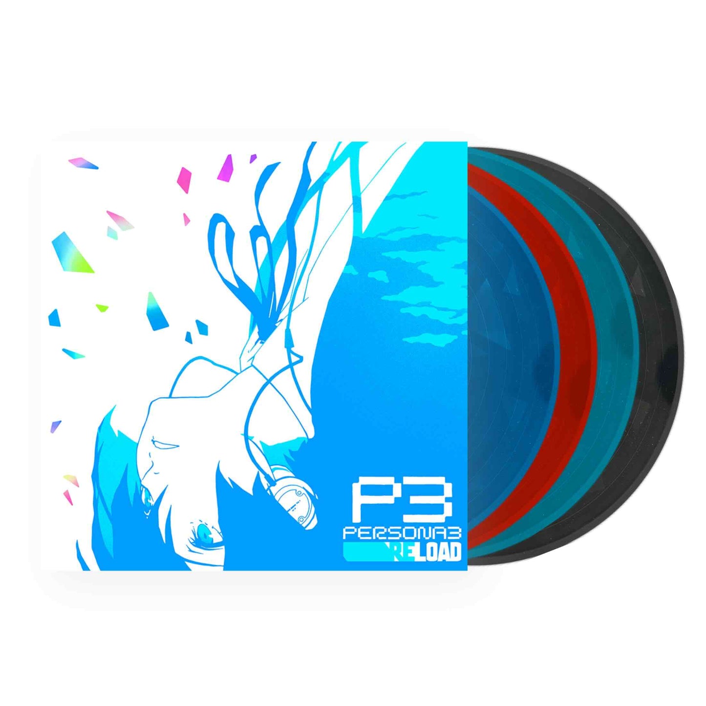Atlus Sound Team - Persona 3 Reload (Banda sonora original) 4xLP (vinilo holográfico de vidrio roto)