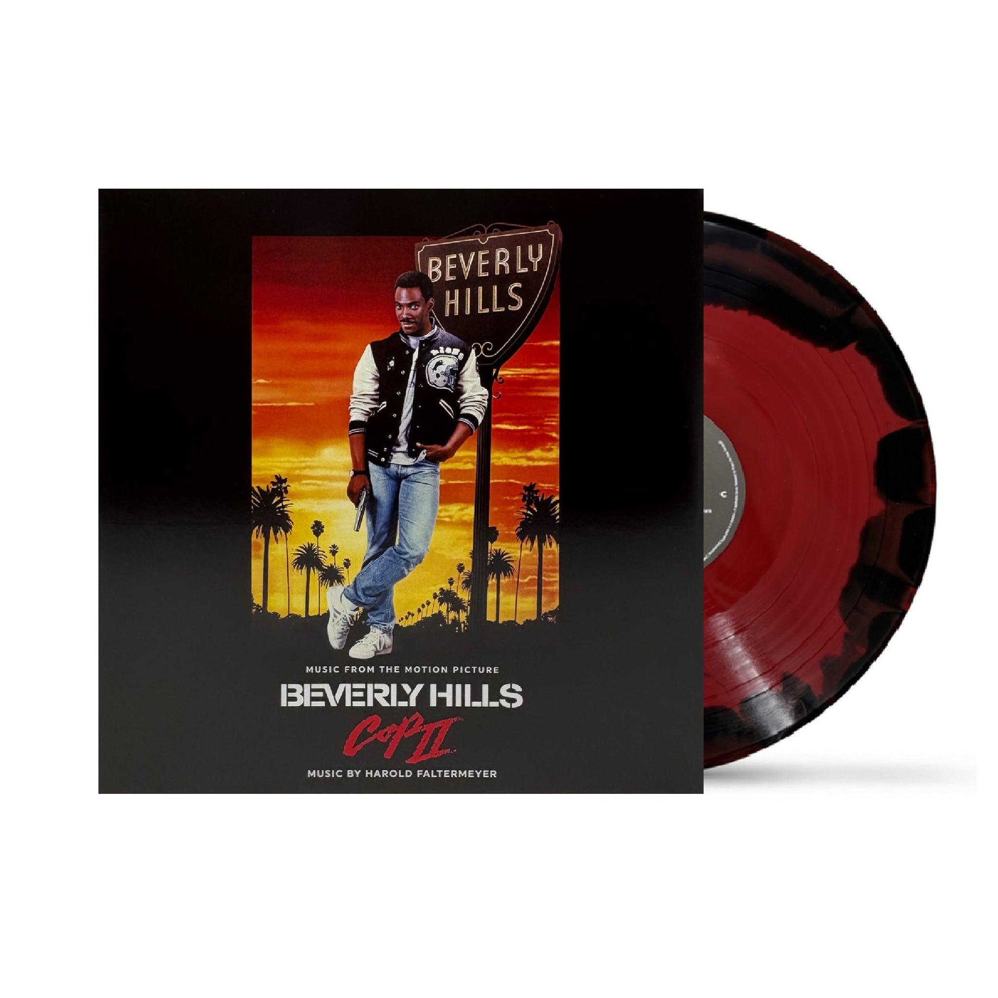 Beverly Hills Cop II Original Motion Picture Score 2xLP (Red Black Swirl Vinyl)