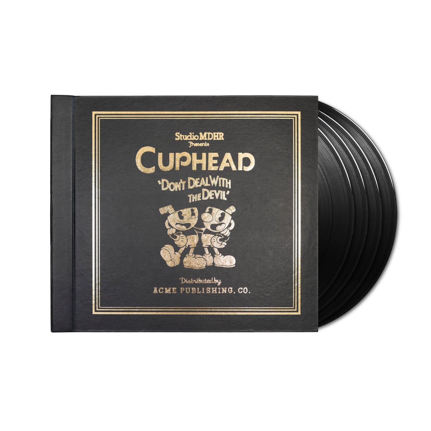 Cuphead Deluxe Soundtrack 4xLP (Black Vinyl Boxset)
