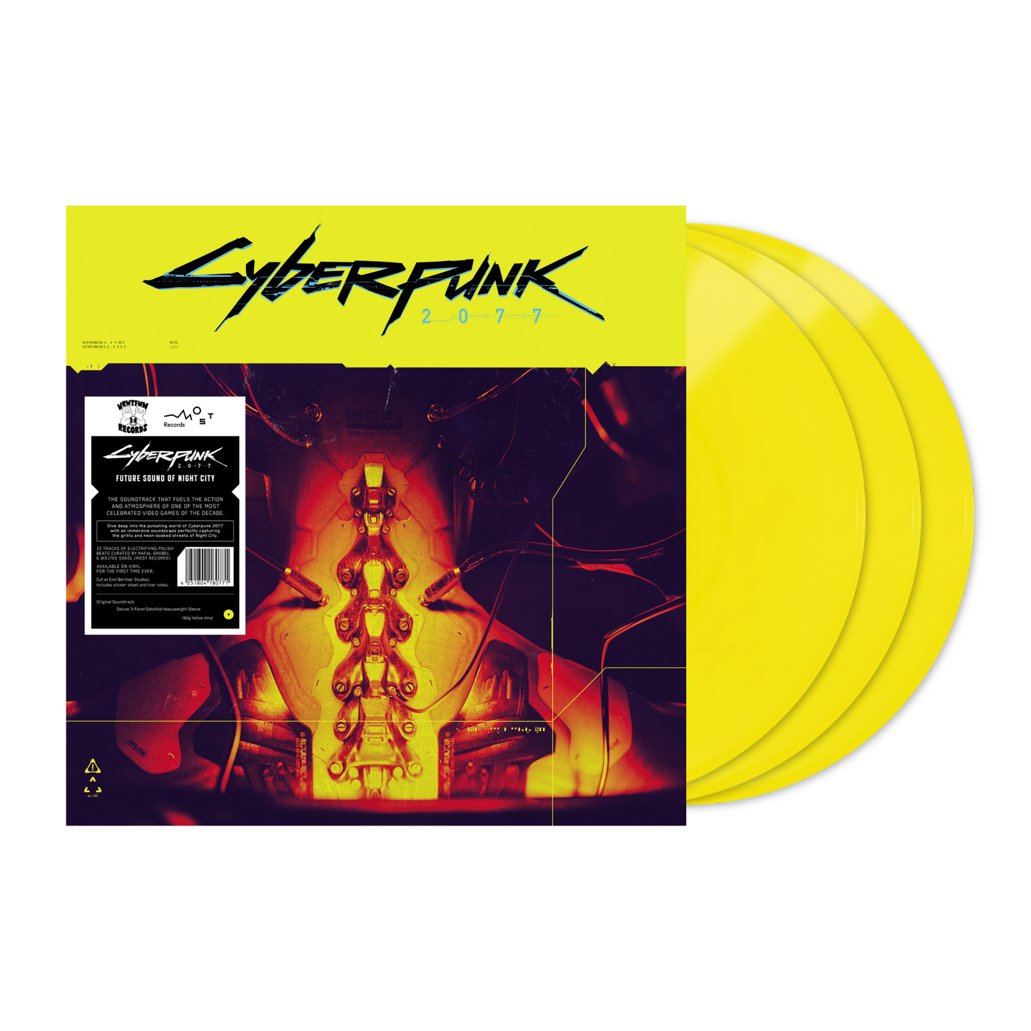 Cyberpunk 2077 Future Sound of Night City Soundtrack 3xLP (Yellow Limited Vinyl)