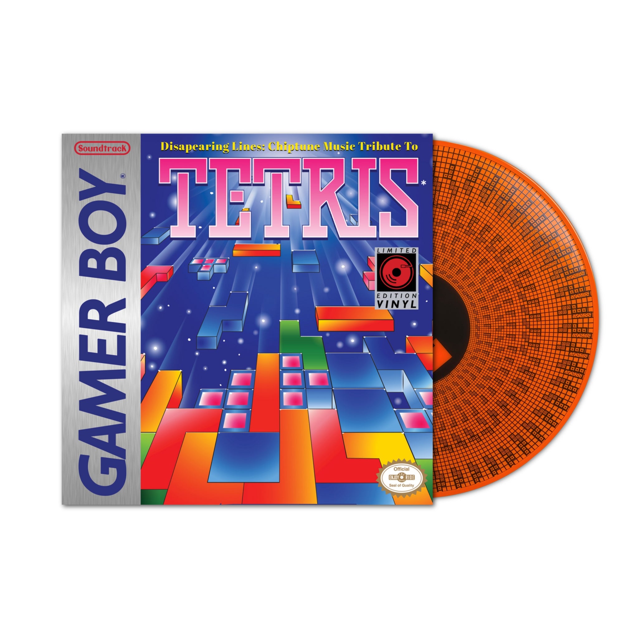 Disappearing Lines: the Music of Tetris Soundtrack LP ( Zoetrope Screen-printed Orange Vinyl)