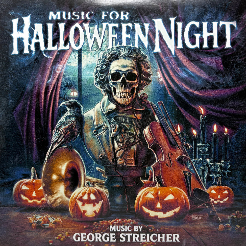George Striecher - Music For Halloween Night LP (Blue Marble Vinyl)