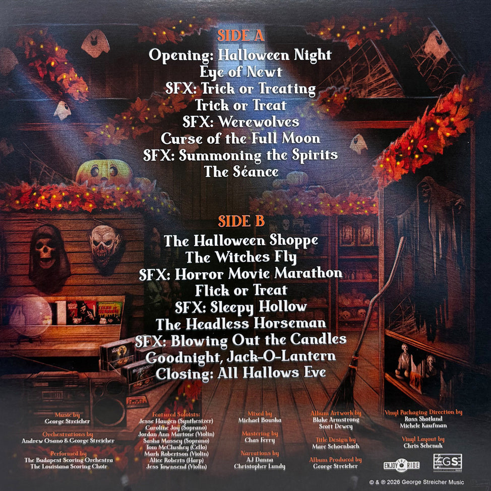 George Striecher - Music For Halloween Night LP (Blue Marble Vinyl)