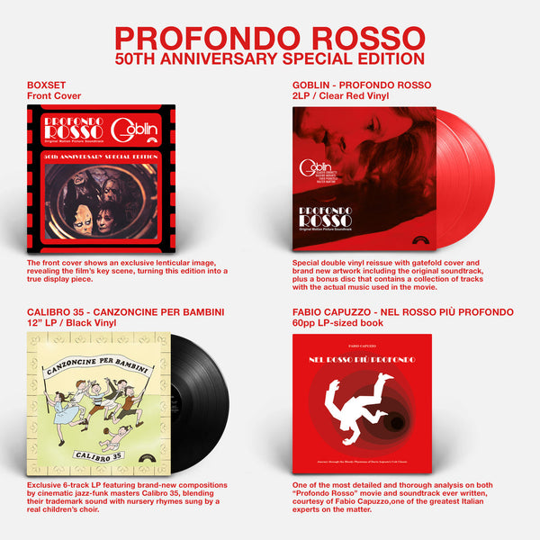 Goblin - Profondo Rosso 3xLP (50th Anniversary Boxset)