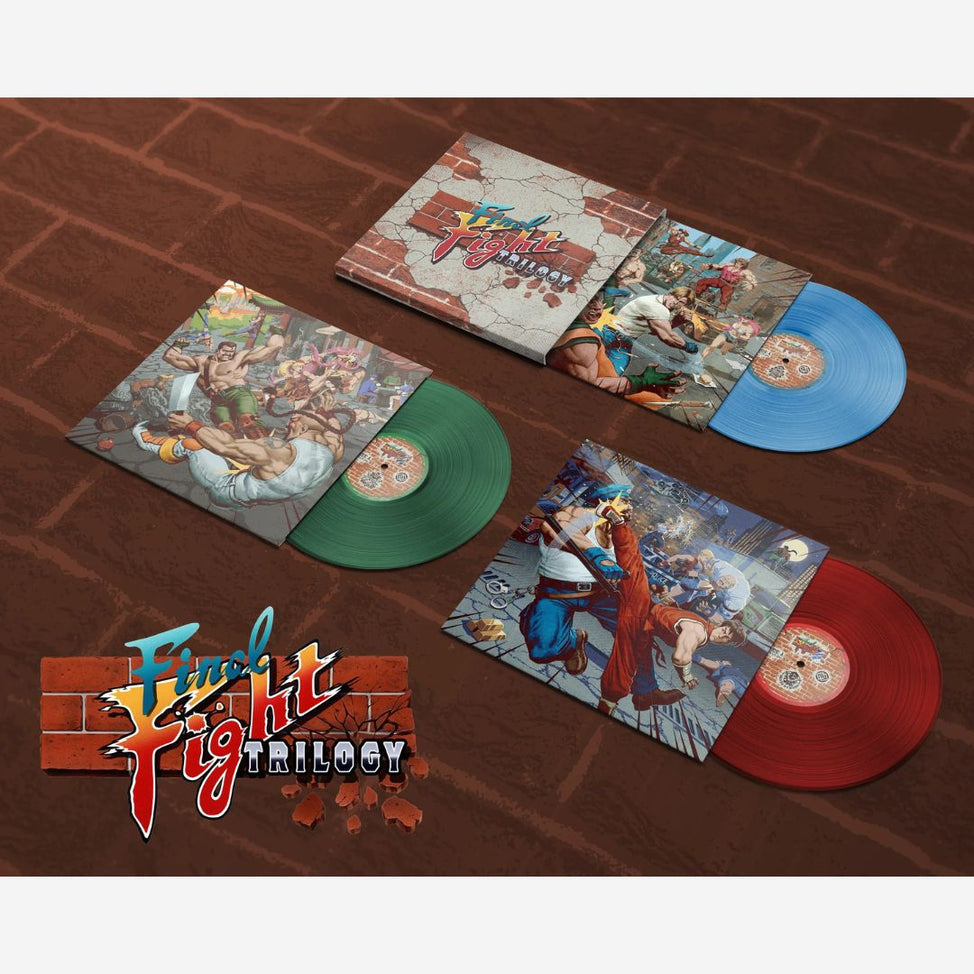 CAPCOM SOUND TEAM - Final Fight Trilogy 3xLP (Blue Green Red Vinyl)