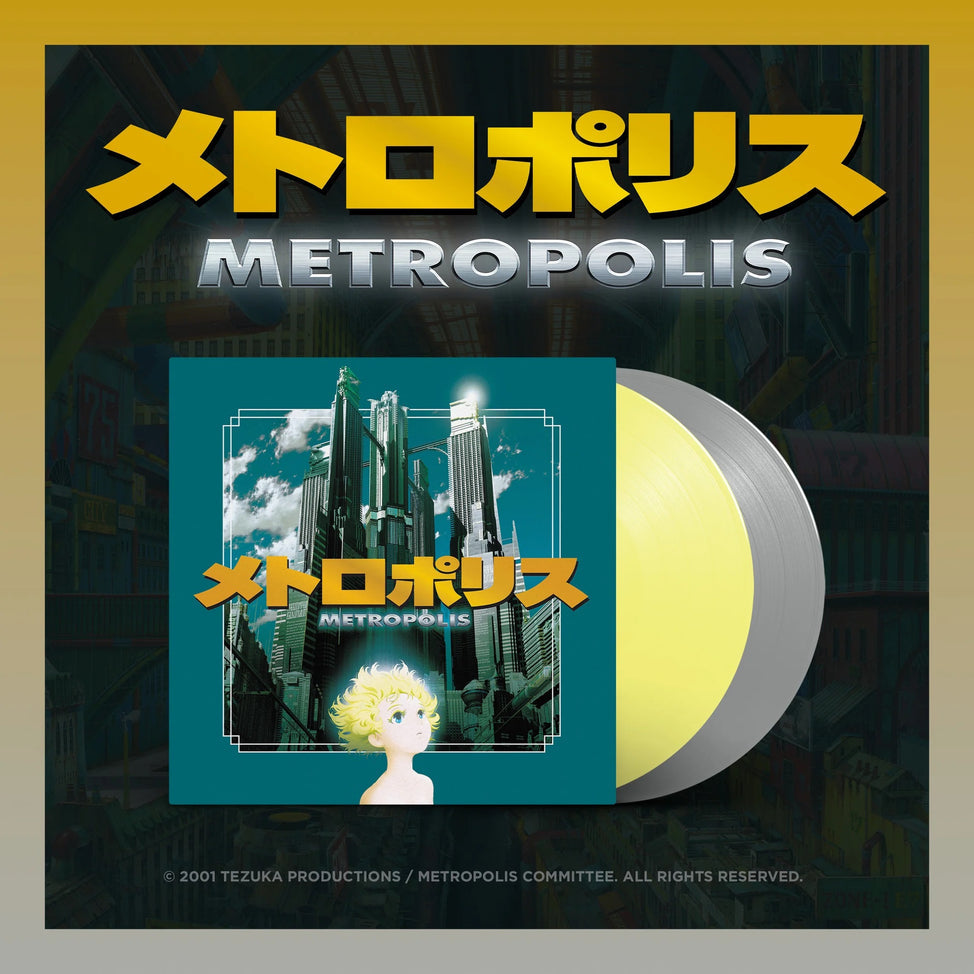 Toshiyuki HONDA Metropolis 2001 (Original Soundtrack) 2xLP (Yellow & Grey Vinyl)