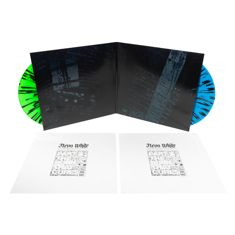 MACHINE GIRL Neon White Soundtrack Part 2 The Burn That Cures 2xLP ( Green Blue Splatter  Vinyl)