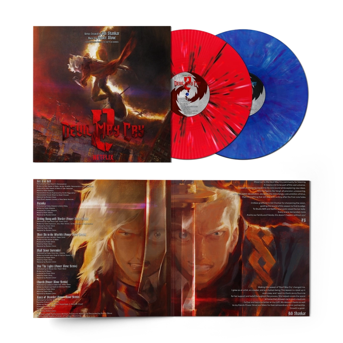 Power Glove - Devil May Cry: Season 2 (Soundtrack from the Netflix Series) 2xLP (Red Blue Splatter Vinyl)