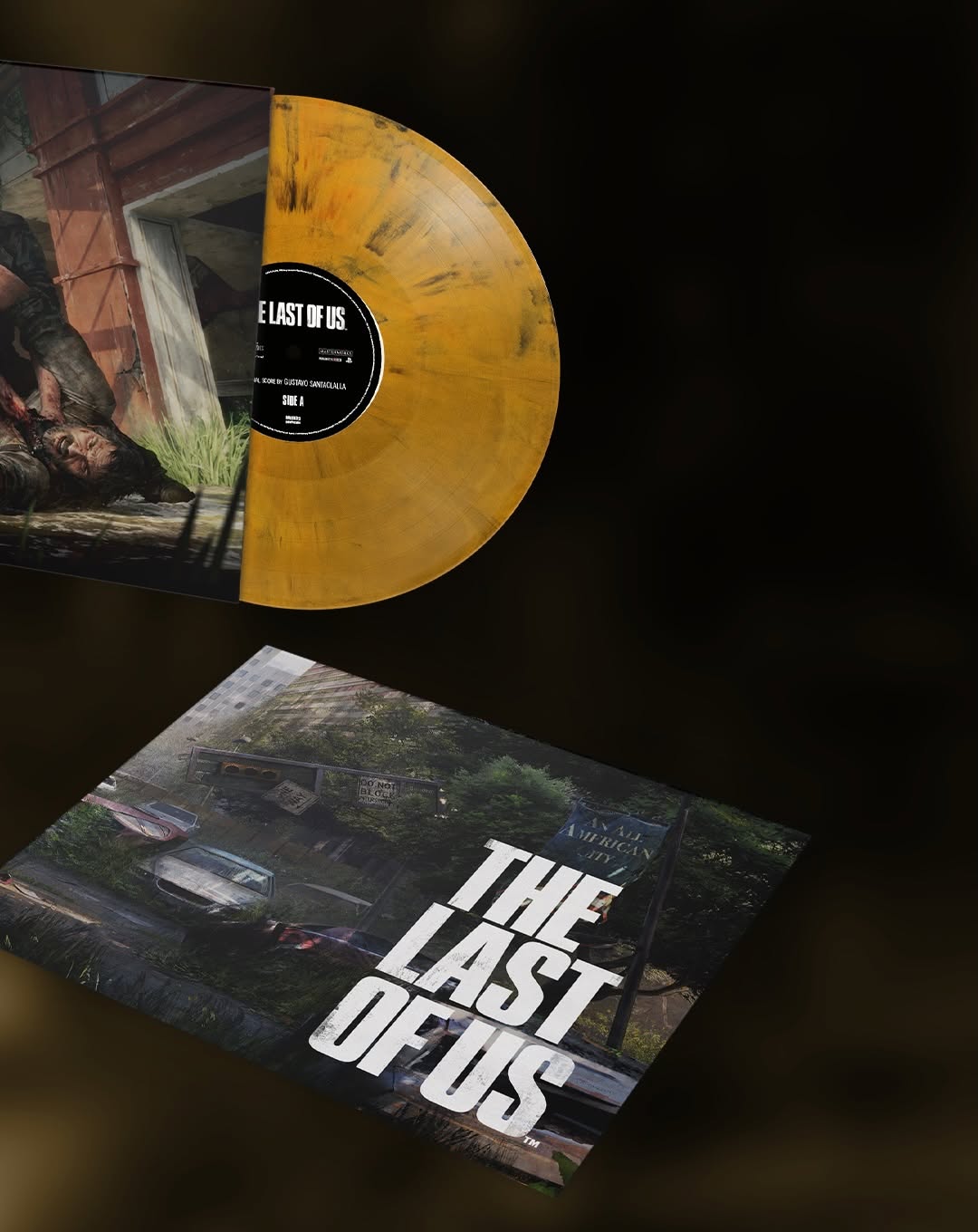 Gustavo Santaolalla - The Last Of Us (Video Game OST) 2xLP (Yellow Black Marble Vinyl)