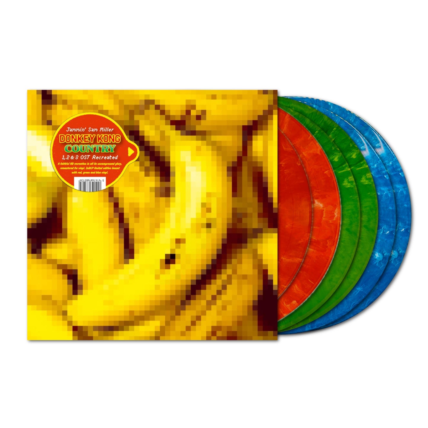 Jammin' Sam Miller Donkey Kong Country 1,2 & 3 OST Recreated 6xLP (Color Vinyl Boxset)