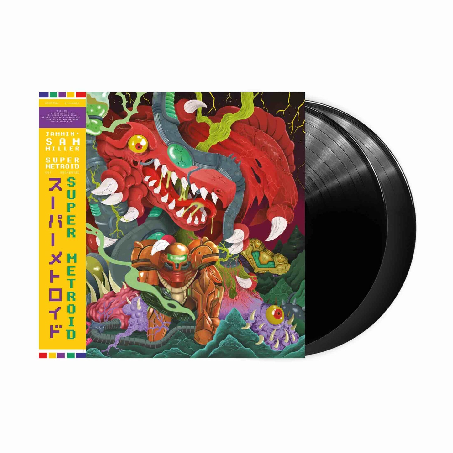 Jammin' Sam Miller Super Metroid (OST Recreated) 2xLP (Schwarzes Vinyl)