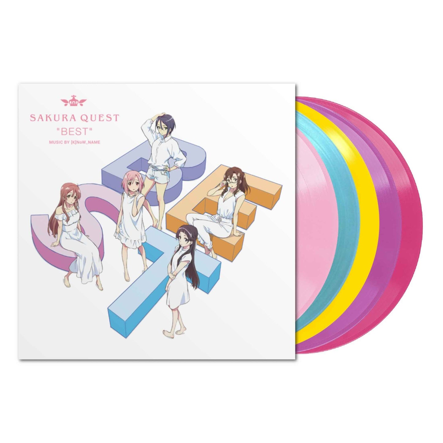(K)NOW_NAME Sakura Quest „Bester“ Original-Soundtrack 5xLP (farbiges Vinyl-Boxset)
