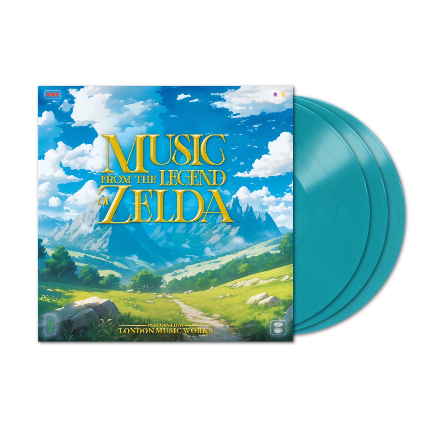 London Music Works - Música de The Legend of Zelda 3xLP (Vinilo Turquesa)
