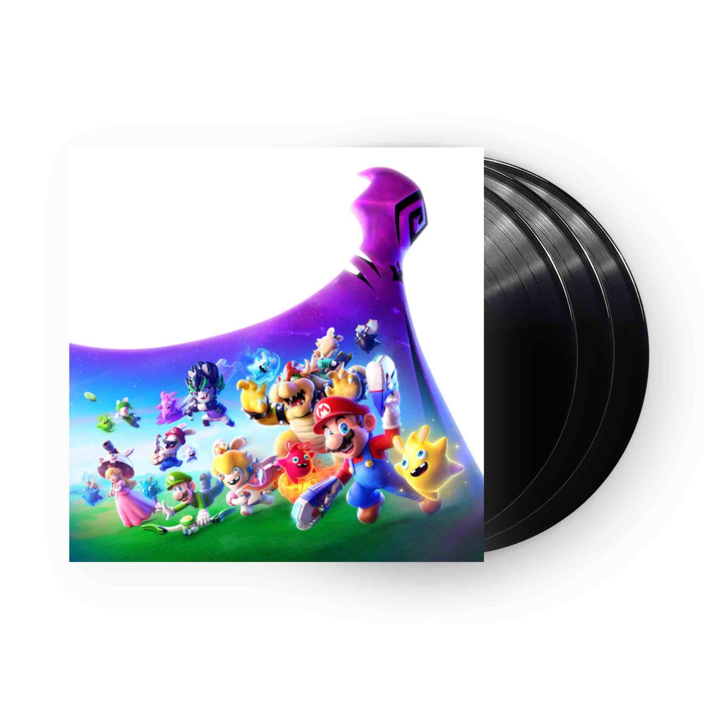 Mario + Rabbids Sparks of Hope (Original-Soundtrack) – Yoko Shimomura, Grant Kirkhope und Gareth Coker 3xLP (schwarzes Vinyl)