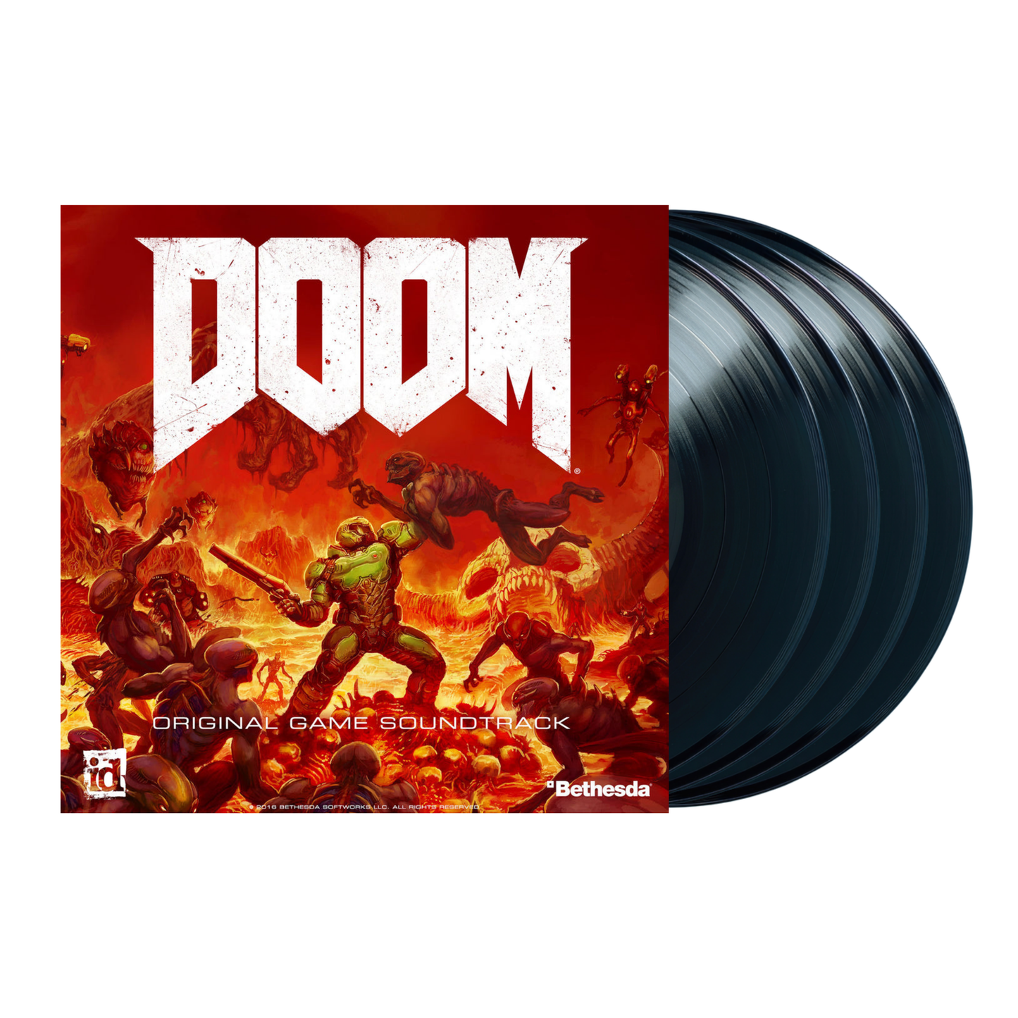 Mick Gordon - Doom Original Game Soundtrack 4xLP (Black Vinyl Boxset)