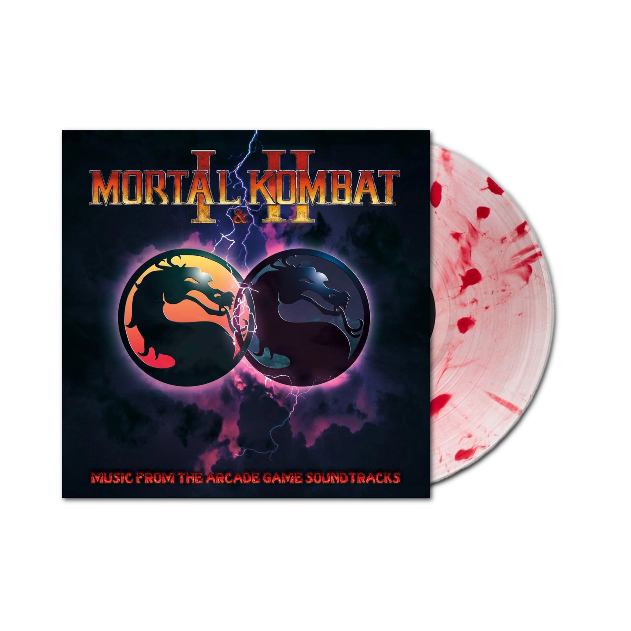 Mortal Kombat I and II - Music From The Arcade Game Soundtracks LP (Bloody Blend Vinyl)