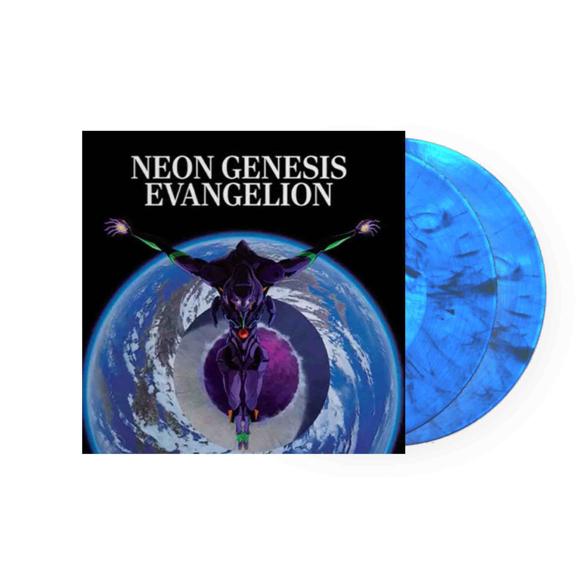 Neon Genesis Evangelion Original Soundtrack   Shiro Sagisu 2xLP Blue  Marble Vinyl