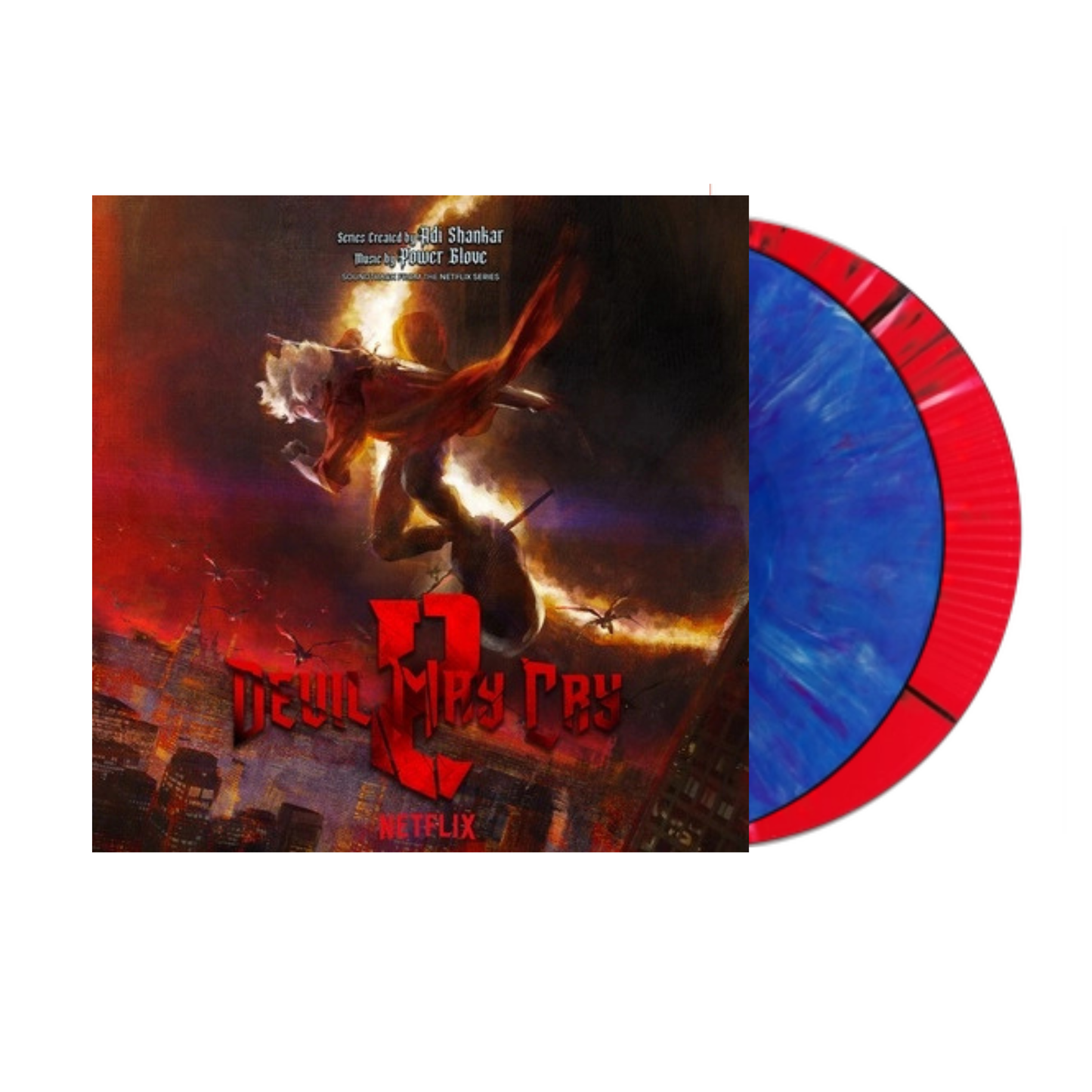 Power Glove - Devil May Cry: Season 2 (Soundtrack from the Netflix Series) 2xLP (Red Blue Splatter Vinyl)
