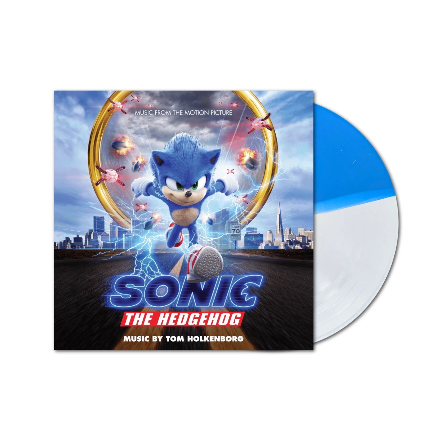 Sonic The Hedgehog: Music From The Motion Picture LP (Blue White Split Vinyl)