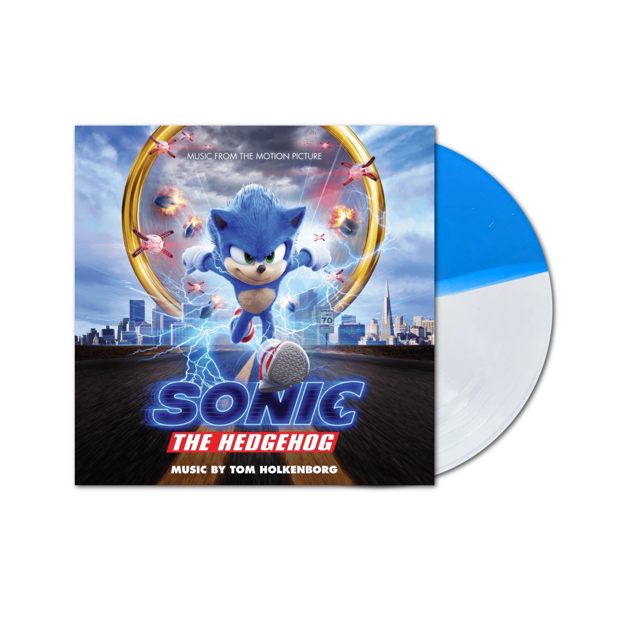Sonic The Hedgehog: Music From The Motion Picture LP (Blue White Split Vinyl)