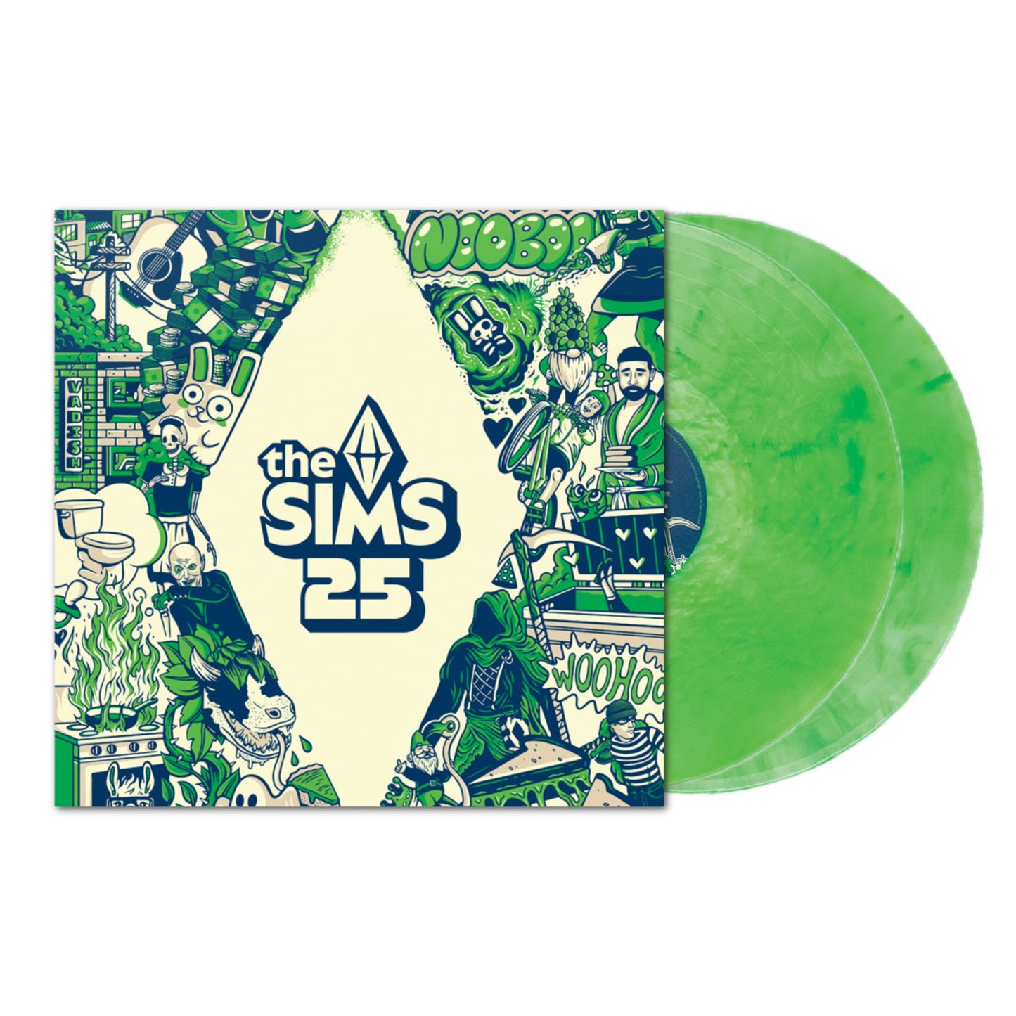 The Sims 25th Soundtrack 2xLP (Green Marble Vinyl)