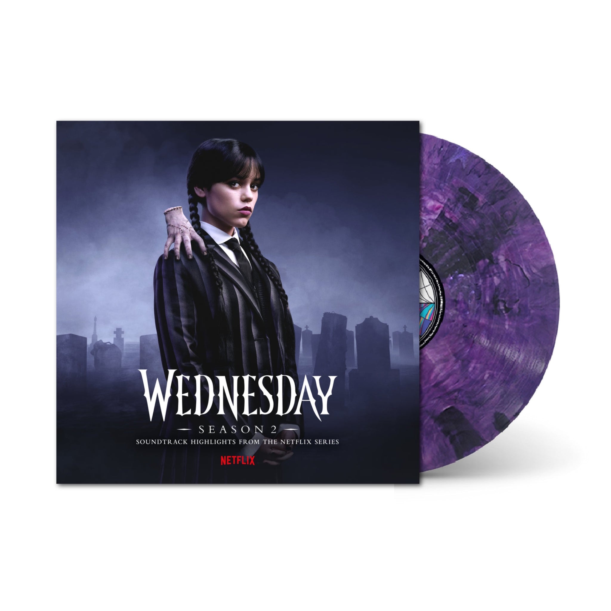 Wednesday: Season 2 (Soundtrack Highlights from the Netflix Series) LP (Purple Black Transparent Vinyl)