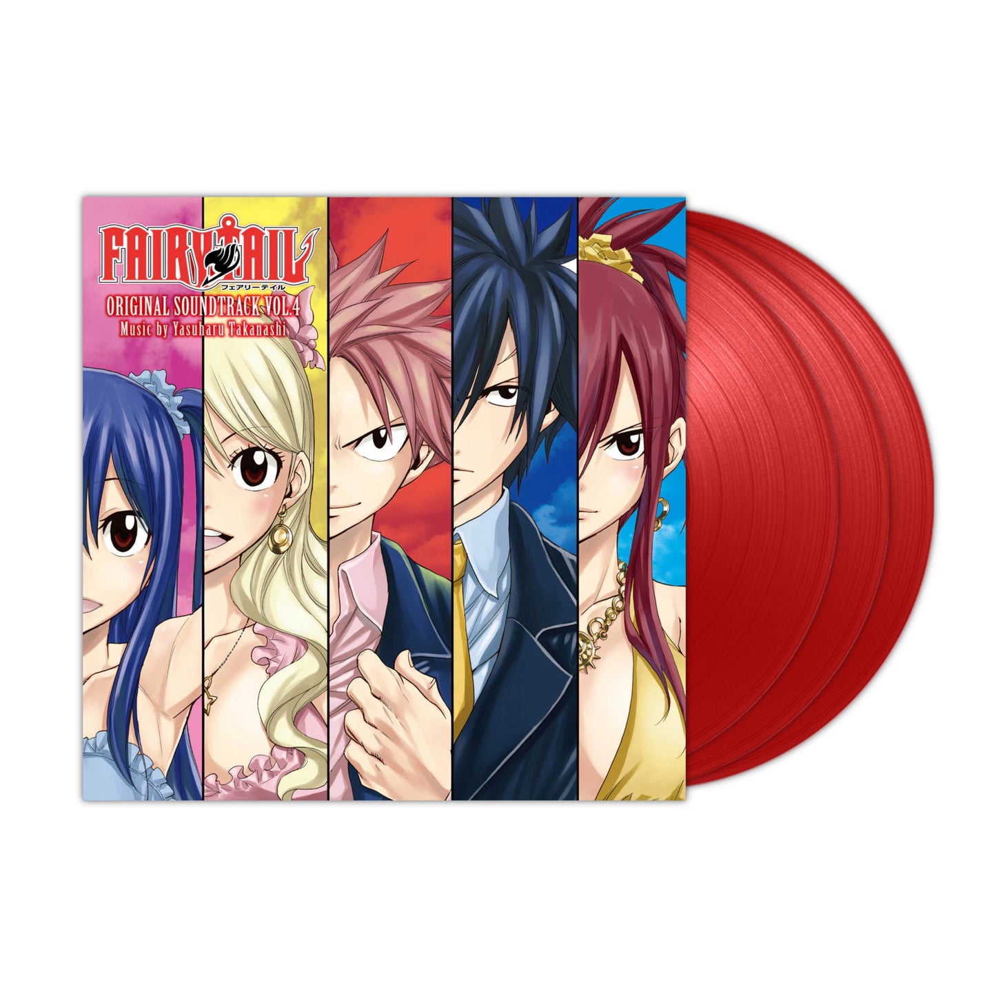 Yasuharu Takanashi - Fairy Tail Original Soundtrack Vol.4 3xLP (Clear Red Vinyl)
