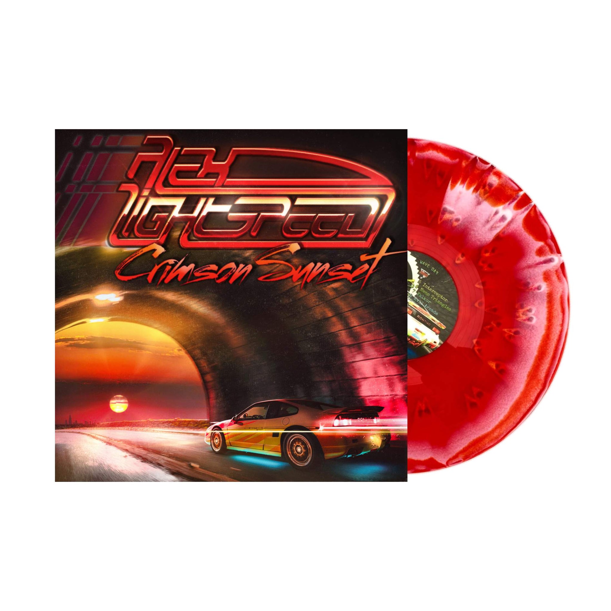 Alex Lightspeed - Crimson Sunset LP (Red Pink Swirl Vinyl)
