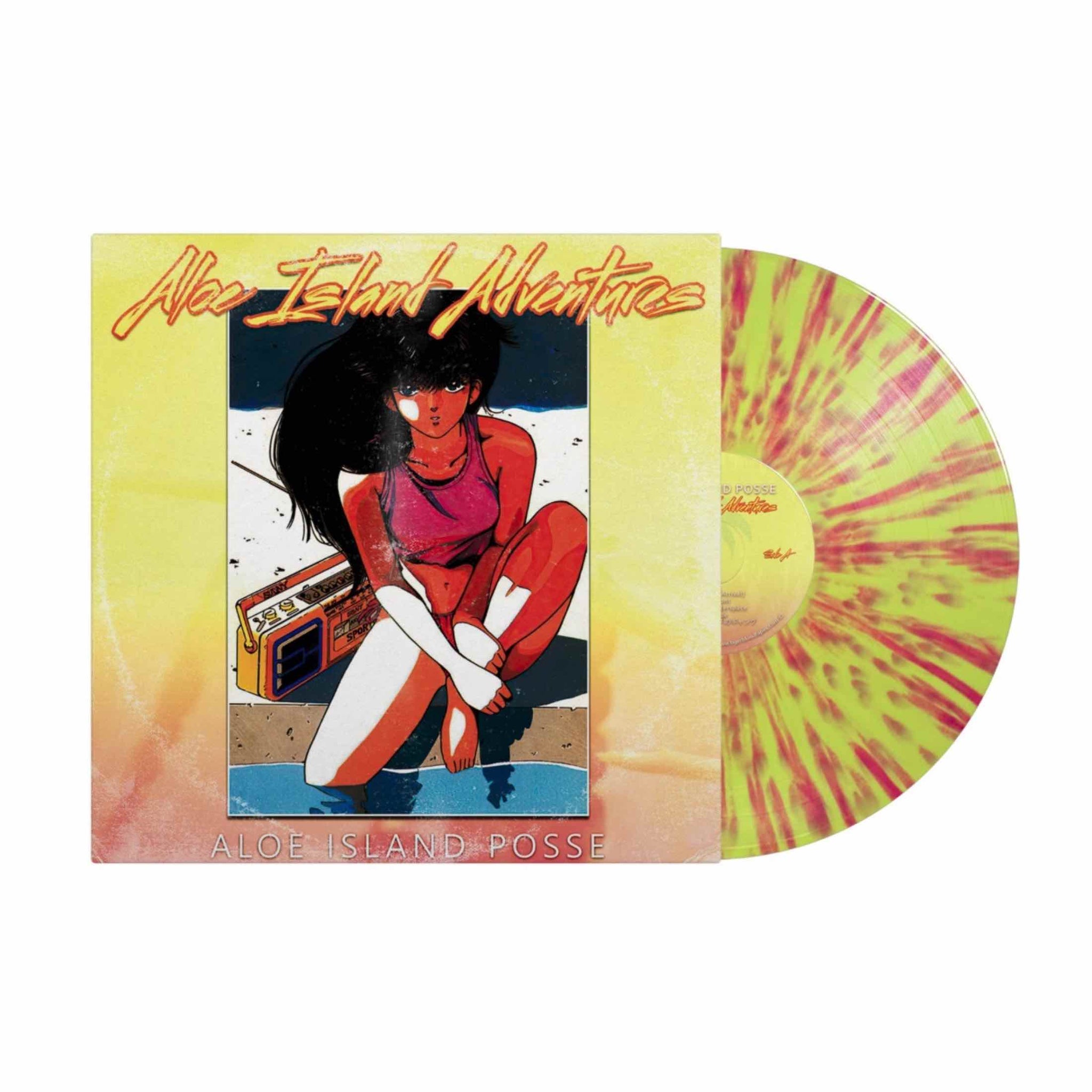 Aloe Island Posse - Aloe Island Adventures LP (Lemonade  Cherry Splatter Vinyl)