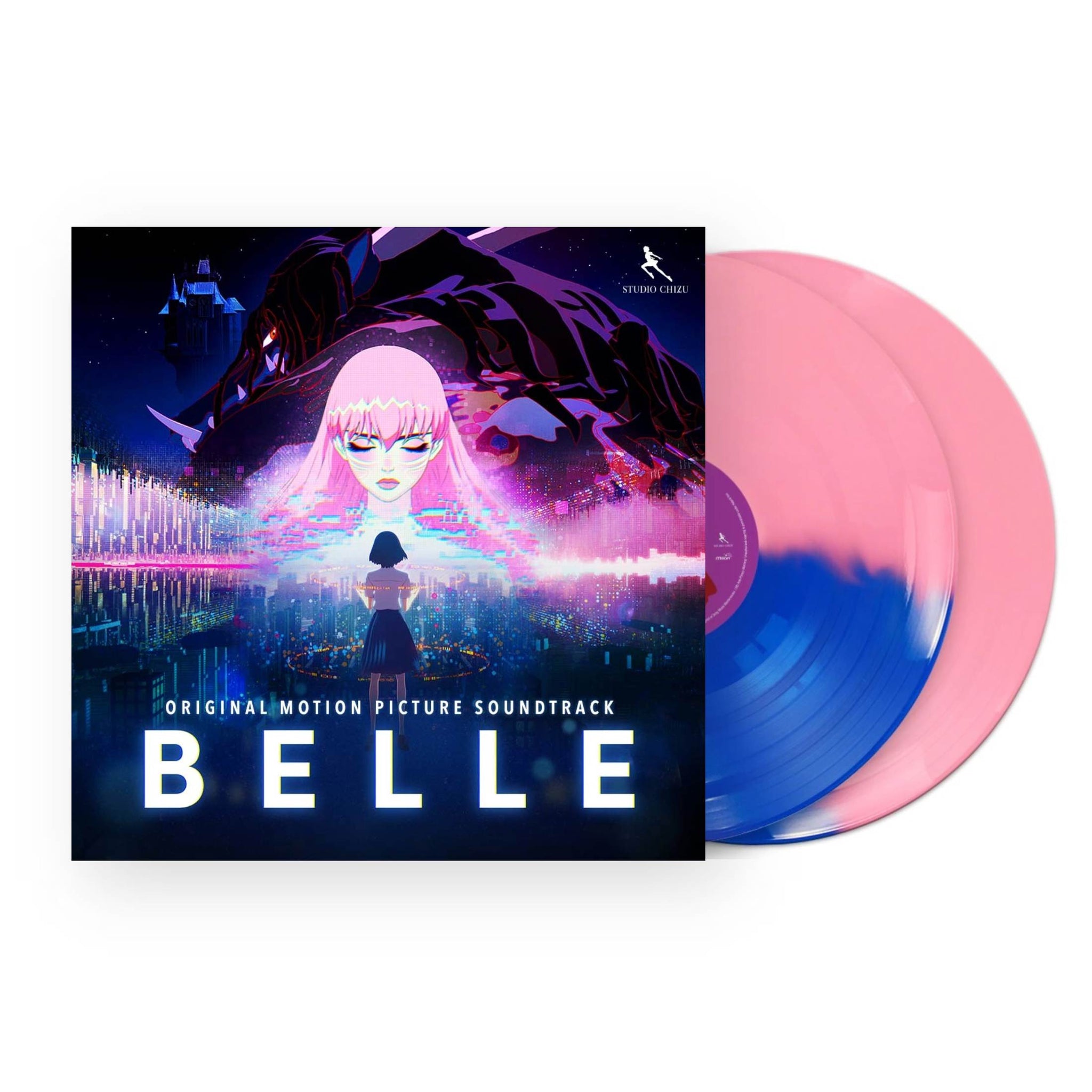 Belle (Original Motion Picture Soundtrack) by Mamoru Hosoda 2xLP (Pink  Blue Vinyl)