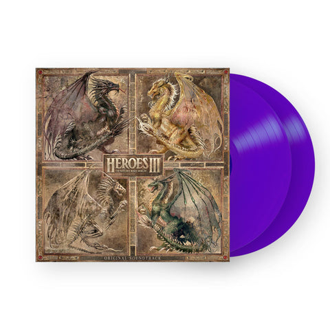 Heroes of Might and Magic III (Original Soundtrack) by Paul Anthony Romero  Rob King 2xLP  (Dungeon Purple Vinyl)