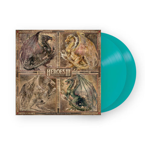 Heroes of Might and Magic III (Original Soundtrack) by Paul Anthony Romero  Rob King 2xLP  (Fortress Teal Vinyl)