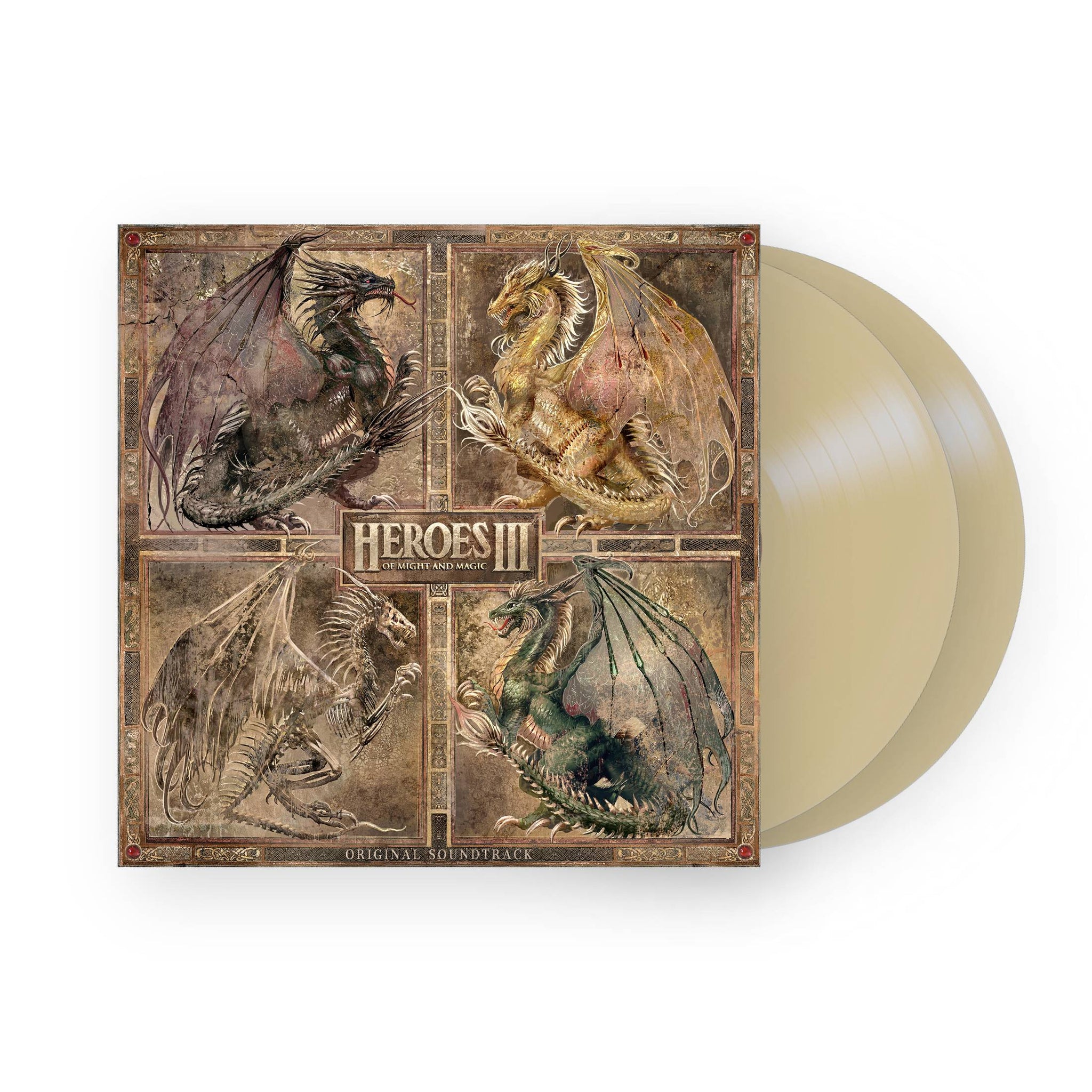 Heroes of Might and Magic III (Original Soundtrack) by Paul Anthony Romero  Rob King 2xLP  (Stronghold Tan Vinyl)