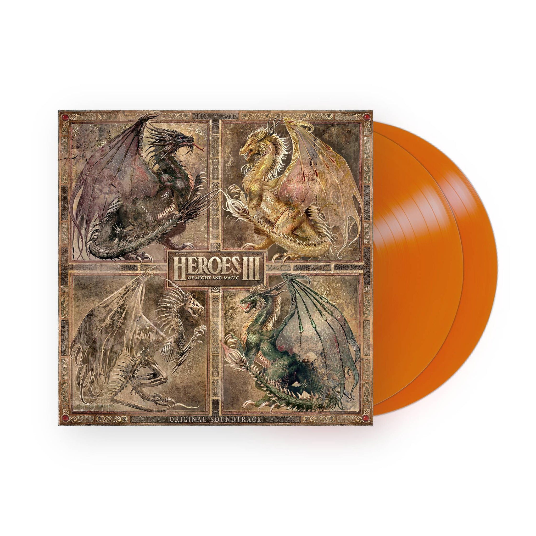 Heroes of Might and Magic III (Original Soundtrack) by Paul Anthony Romero  Rob King 2xLP  (Conflux Orange Vinyl)