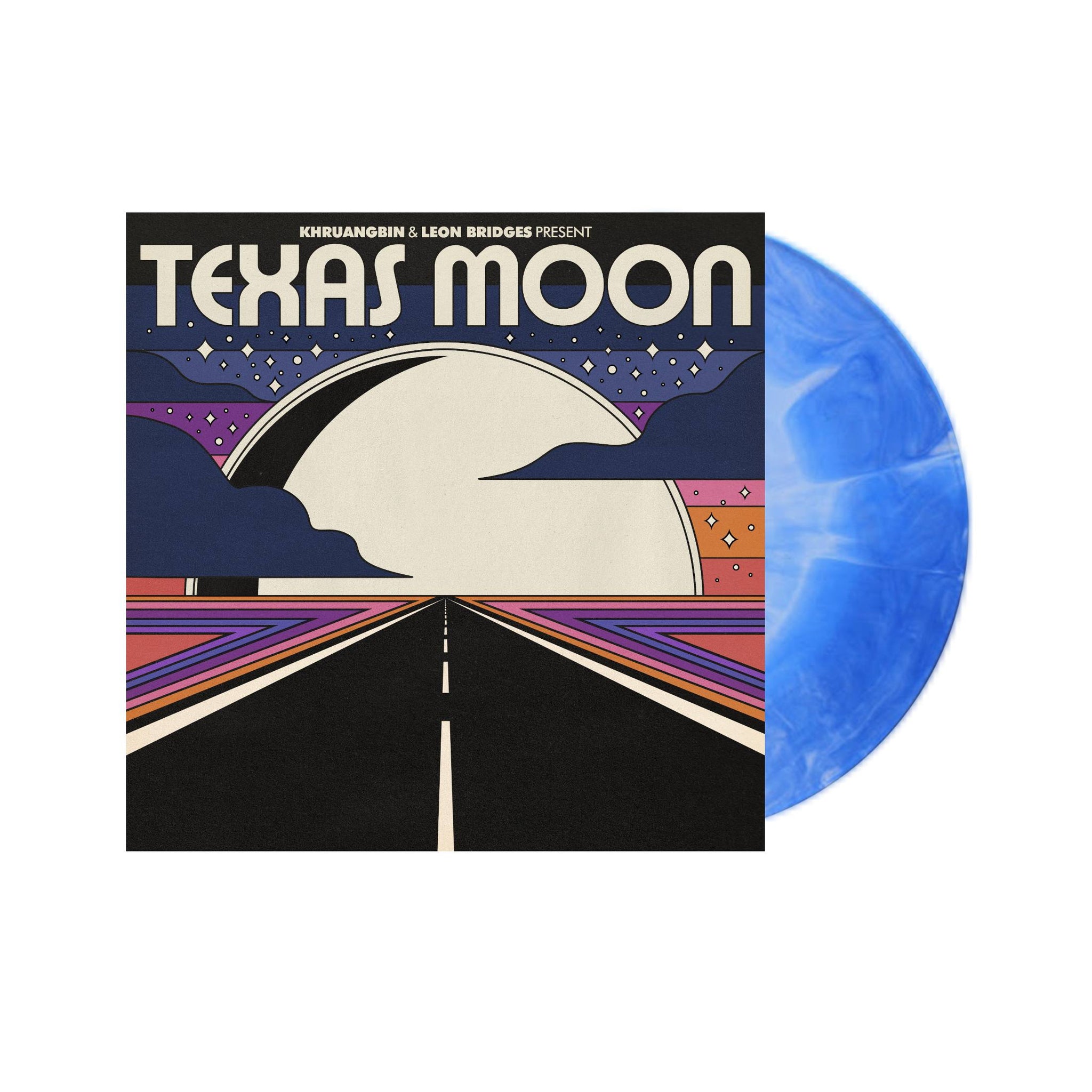 Khruangbin  Leon Bridges - Texas Moon LP (Blue Daze Vinyl)