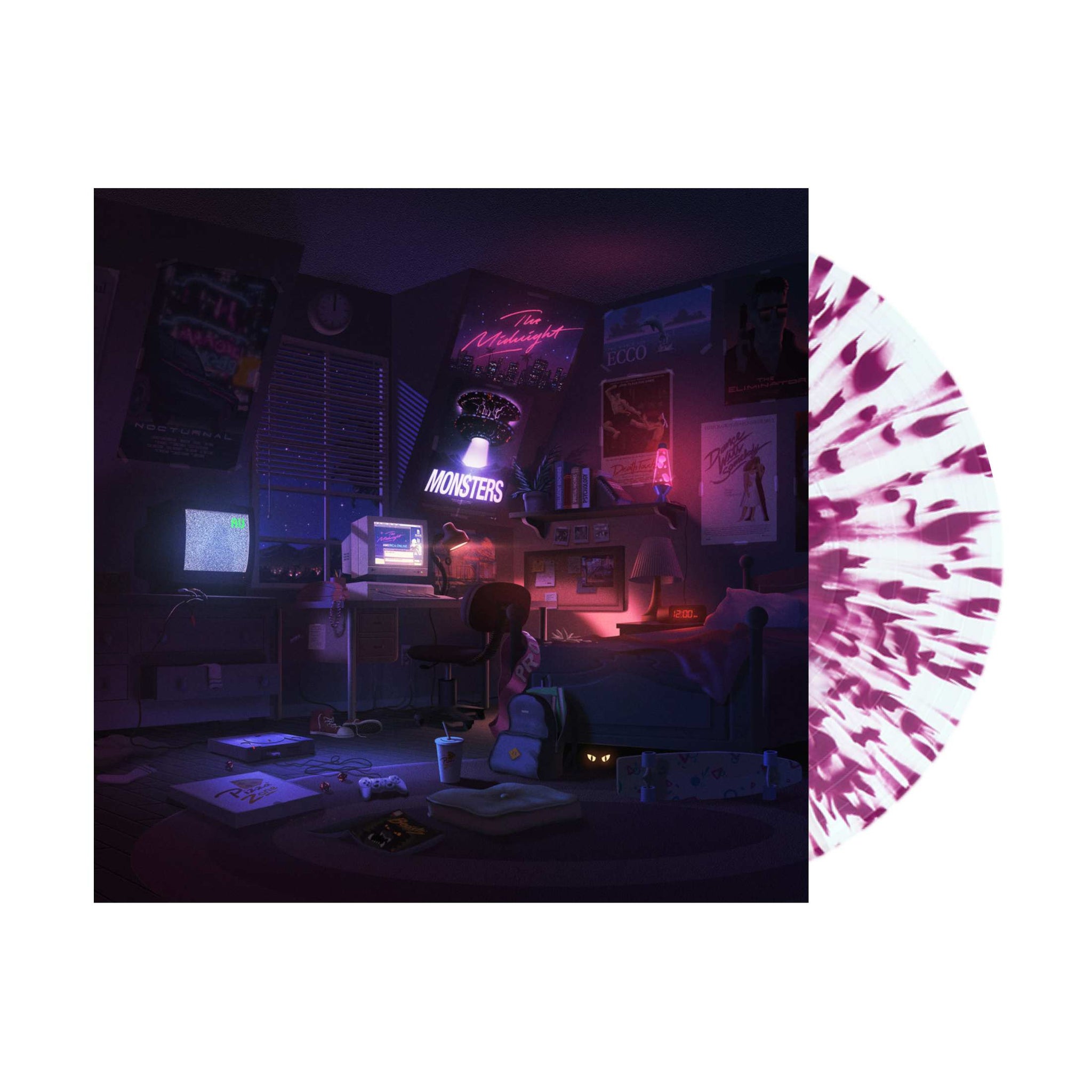 The Midnight, Monsters 2xLP (Purple Splatter Vinyl)