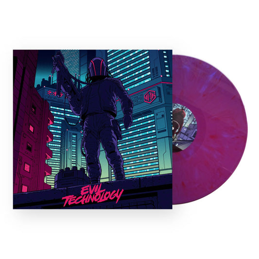 VHS Glitch - Evil Technology LP (Purple Red Marble Vinyl)